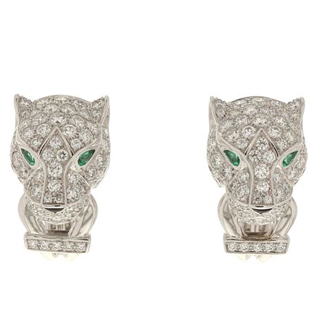 replica cartier panthere earrings|ladies cartier panthere earrings.